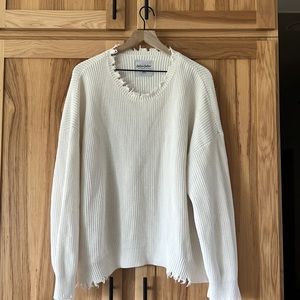 Chelsea DeBoer by Lily and Lottie. Chunky knit, oversized, perfectly distressed!